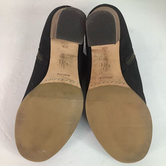 Cole Haan NikeAir Chelsea Black Leather Suede Women’s Ankle Boots Sz 8.5 - Picture 6 of 13